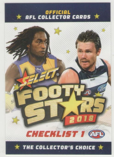 AFL Select Footy Stars 2018 Full 254 Base Card Set