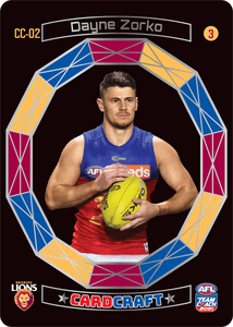 AFL Single Card - Teamcoach 2021 Card Craft CC02-3 Dayne Zorko