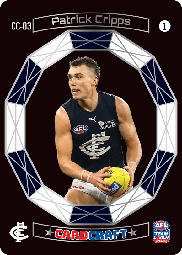 AFL Single Card - Teamcoach 2021 Card Craft CC03-1 Patrick Cripps