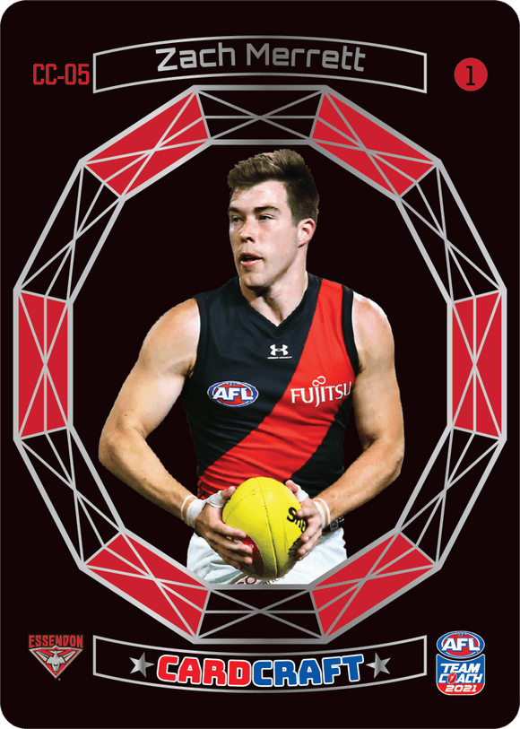 AFL Single Card - Teamcoach 2021 Card Craft CC05-1 Zach Merrett