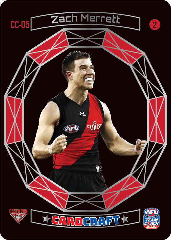 AFL Single Card - Teamcoach 2021 Card Craft CC05-2 Zach Merrett