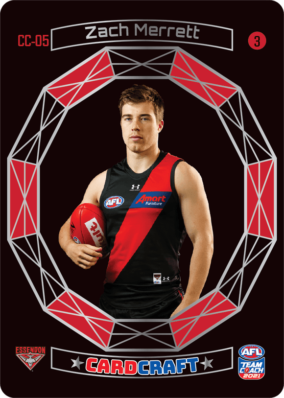 AFL Single Card - Teamcoach 2021 Card Craft CC05-3 Zach Merrett