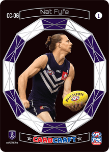 AFL Single Card - Teamcoach 2021 Card Craft CC06-1 Nat Fyfe