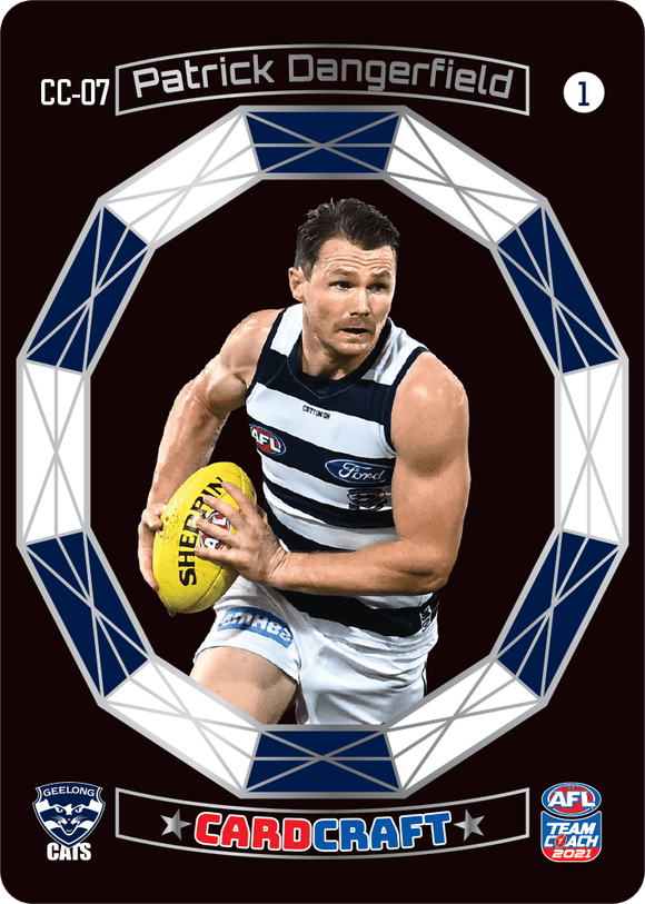 AFL Single Card - Teamcoach 2021 Card Craft CC07-1 Patrick Dangerfield