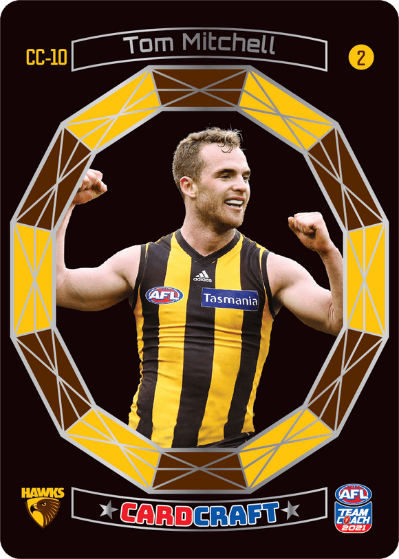 AFL Single Card - Teamcoach 2021 Card Craft CC10-2 Tom Mitchell