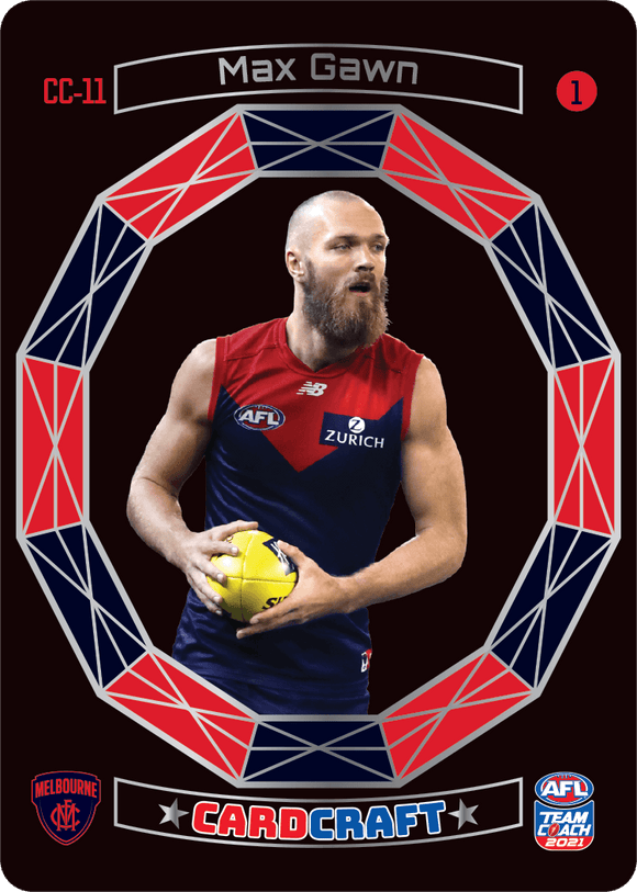 AFL Single Card - Teamcoach 2021 Card Craft CC11-1 Max Gawn