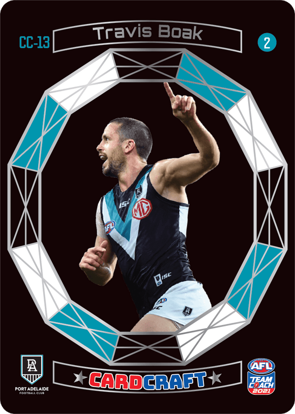 AFL Single Card - Teamcoach 2021 Card Craft CC13-2 Travis Boak