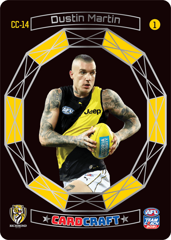 AFL Single Card - Teamcoach 2021 Card Craft CC14-1 Dustin Martin