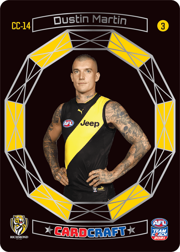 AFL Single Card - Teamcoach 2021 Card Craft CC14-3 Dustin Martin