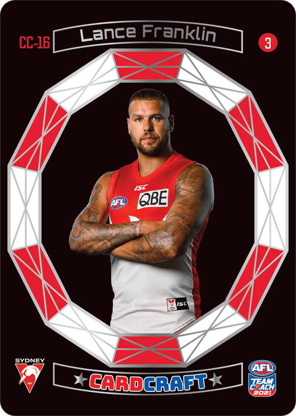 AFL Single Card - Teamcoach 2021 Card Craft CC16-3 Lance Franklin