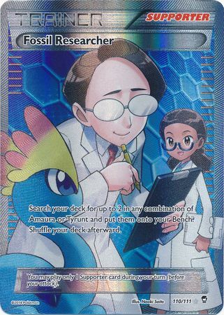 Pokemon Single Card - Furious Fists 110/111 Fossil Researcher Pack Fresh