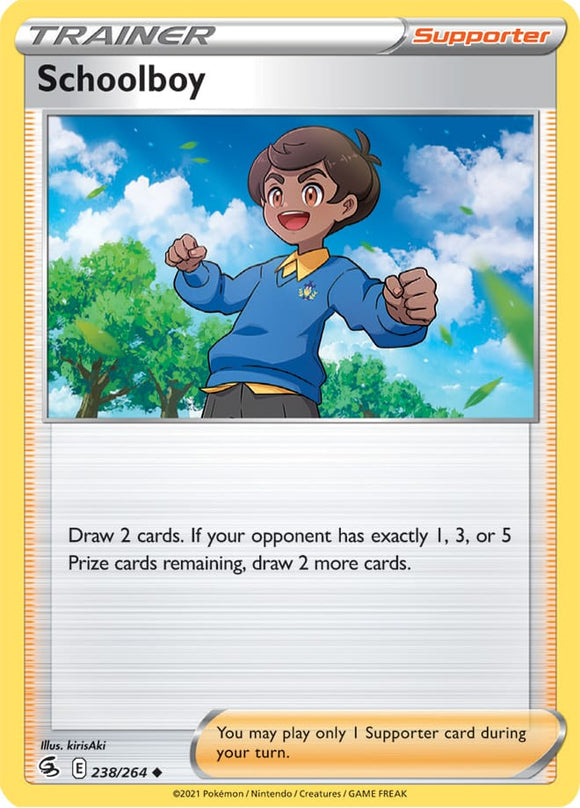 Pokemon Single Card - Fusion Strike 238/264 Schoolboy Uncommon Pack Fresh