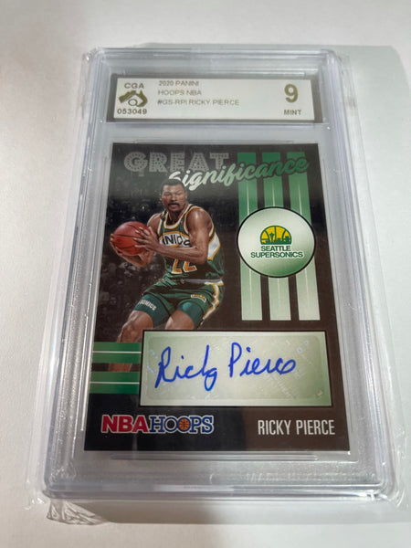 Ricky Pierce Great Significance No. GS-RPI CGA 9 Graded Card