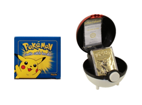 23k Gold Plated Pikachu Pokemon Card from 1999 Brand New Sealed