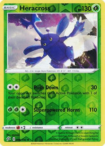 Pokemon Single Card - Rebel Clash 006/192 Heracross Reverse Holo Uncommon Pack Fresh