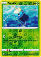 Pokemon Single Card - Rebel Clash 010/192 Surskit Reverse Holo Common Pack Fresh