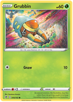 Pokemon Single Card - Rebel Clash 016/192 Grubbin Common Pack Fresh