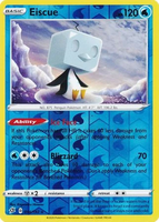 Pokemon Single Card - Rebel Clash 054/192 Eiscue Reverse Holo Rare Pack Fresh