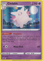 Pokemon Single Card - Rebel Clash 075/192 Clefable Holo Pack Fresh