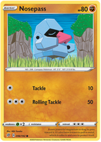 Pokemon Single Card - Rebel Clash 096/192 Nosepass Common Pack Fresh