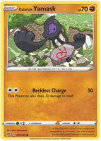 Pokemon Single Card - Rebel Clash 101/192 Galarian Yamask Common Pack Fresh