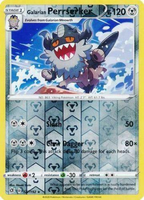 Pokemon Single Card - Rebel Clash 127/192 Galarian Perrserker Reverse Holo Rare Pack Fresh