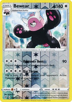 Pokemon Single Card - Rebel Clash 150/192 Bewear Reverse Holo Uncommon Pack Fresh