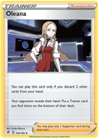 Pokemon Single Card - Rebel Clash 163/192 Oleana Uncommon Pack Fresh