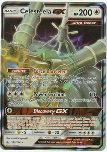 Pokemon Single Card - Unbroken Bonds 163/214 Celesteela GX Pack Fresh