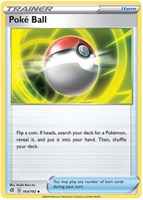 Pokemon Single Card - Rebel Clash 164/192 Poké Ball Uncommon Pack Fresh