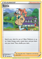 Pokemon Single Card - Rebel Clash 167/192 Sonia Uncommon Pack Fresh