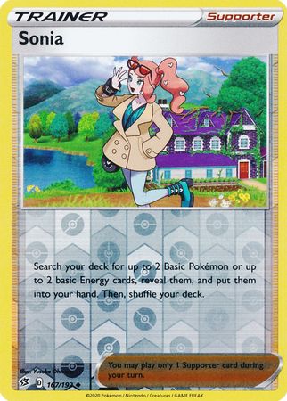 Pokemon Single Card - Rebel Clash 167/192 Sonia Uncommon Reverse Holo Pack Fresh