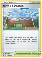Pokemon Single Card - Rebel Clash 170/192 Turffield Stadium Uncommon Pack Fresh
