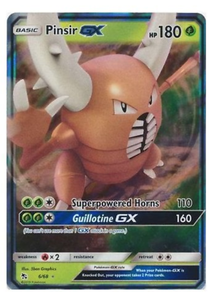 Pokemon Single Card - Hidden Fates 06/68 Pinsir GX Full Art Pack Fresh