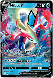 Pokemon Single Card - Rebel Clash 043/192 Milotic V Pack Fresh