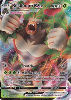 Pokemon Single Card - Rebel Clash 018/192 Rillaboom Vmax Full Art Pack Fresh