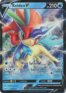 Pokemon Single Card - Sword & Shield 053/202 Keldeo V Pack Fresh