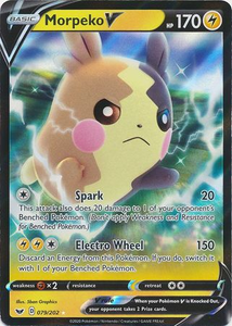 Pokemon Single Card - Sword & Shield 079/202 Morpeko V Pack Fresh