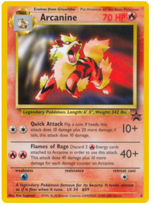 Pokemon Single Card - WOTC Promo #06 Arcanine Near Mint