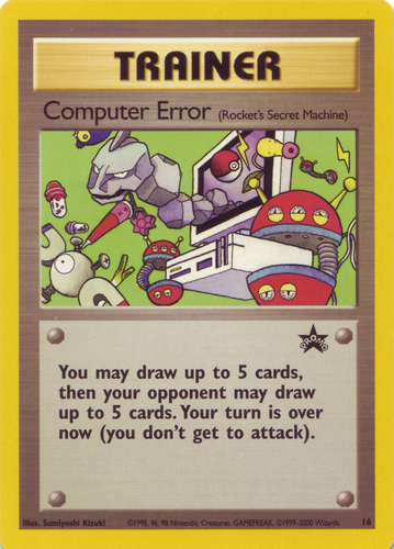 Pokemon Single Card - WOTC Promo #16 Computer Search Med Play Condition