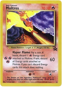 Pokemon Single Card - WOTC Promo #21 Moltres Near Mint Condition