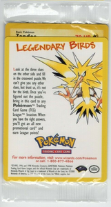 Pokemon Single Card - WOTC Promo #23 Zapdos Sealed Mint Condition