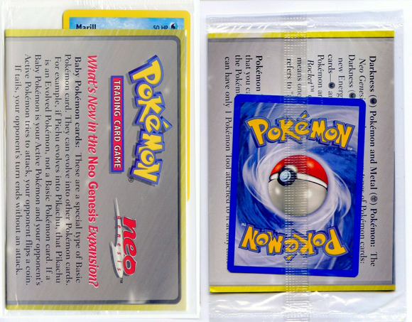 Pokemon Single Card - WOTC Promo #29 Marill Factory Sealed Mint Condition