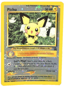 Pokemon Single Card - WOTC Promo #35 Pichu Reverse Holo Near Mint to Mint