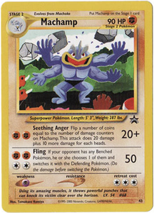 Pokemon Single Card - WOTC Promo #43 Machamp Near Mint