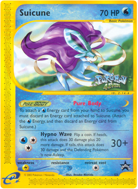 Pokemon Single Card - WOTC Promo #53 Suicune Near Mint