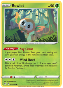 Pokemon Single Card - Darkness Ablaze 011/189 Rowlet Common Pack Fresh