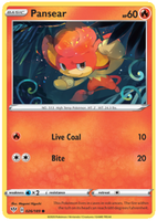 Pokemon Single Card - Darkness Ablaze 026/189 Pansear Common Pack Fresh