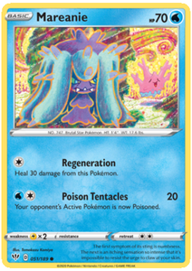 Pokemon Single Card - Darkness Ablaze 051/189 Mareanie Common Pack Fresh