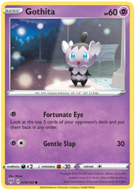 Pokemon Single Card - Darkness Ablaze 073/189 Gothita Common Pack Fresh